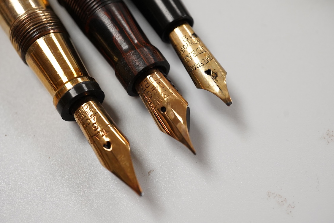 A good collection of fountain pens to include Swan, Onoto and Waterman, approx. 40